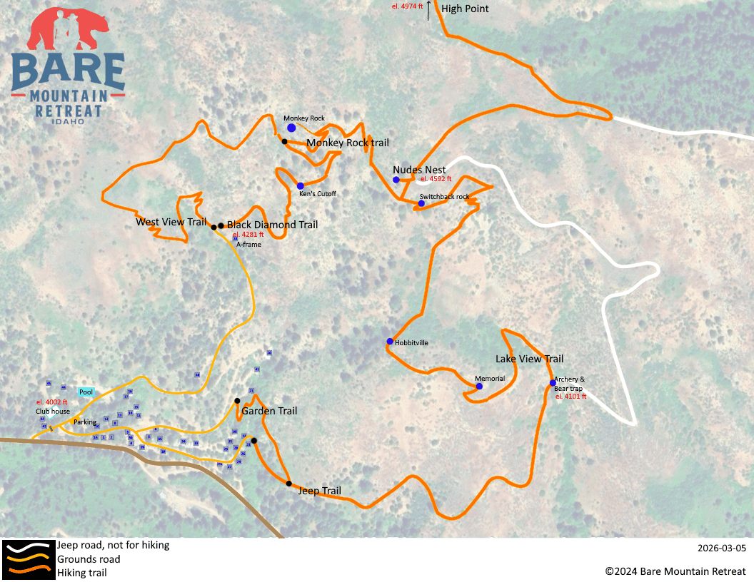 BMR trail map